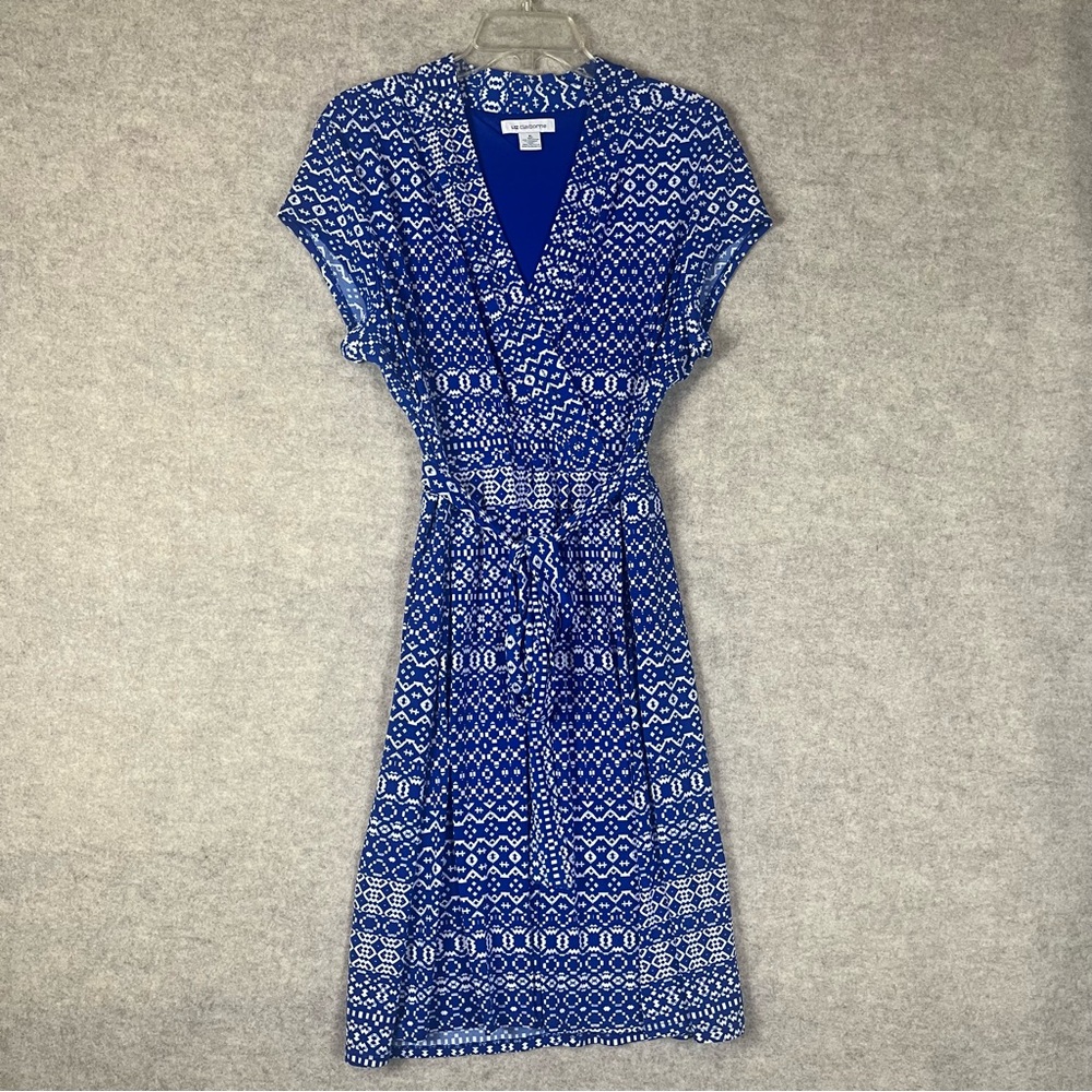 Liz Claiborne Blue Patterned Women's Dress